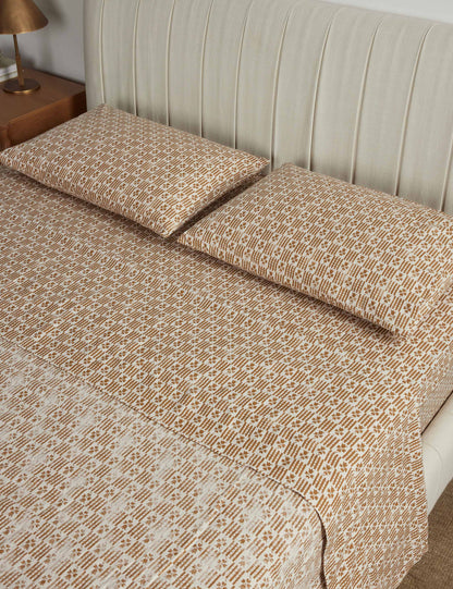 Ensemble de taies d'oreiller en coton et lin Hedra