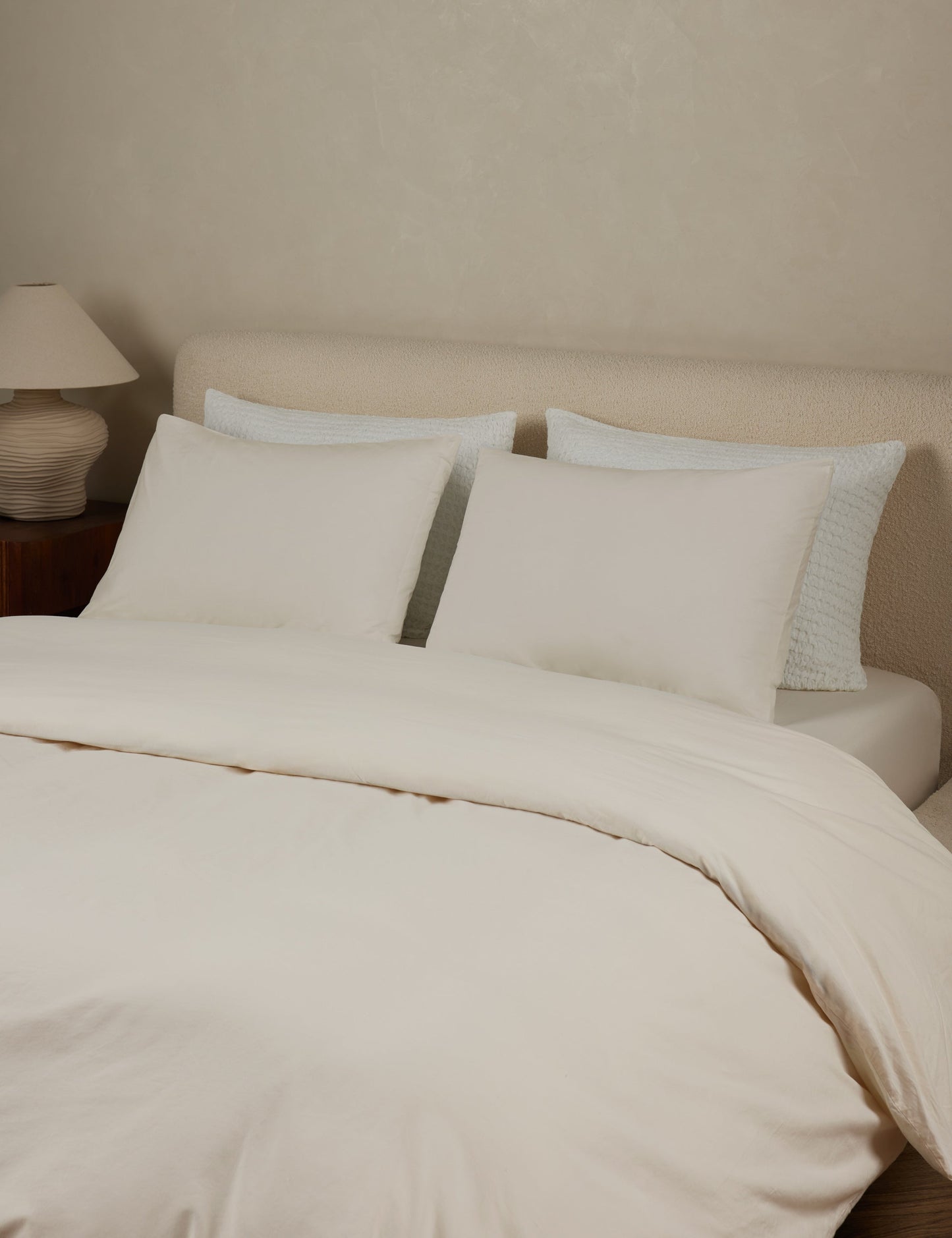 Taie d'oreiller Juna en percale lavée