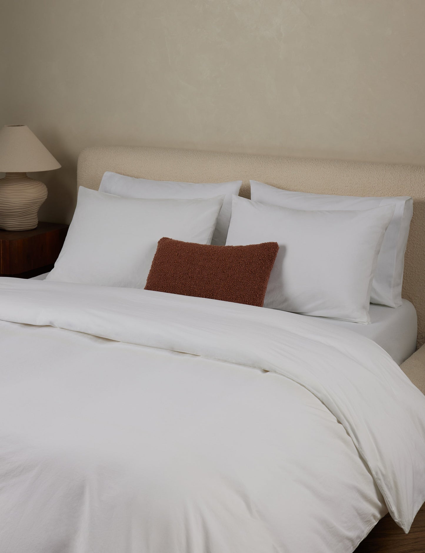 Housse de couette Juna en percale lavée