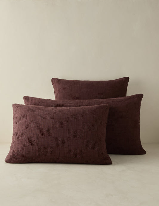 Taie d'oreiller Kingsley en coton texturé