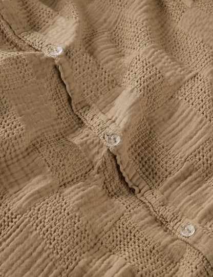 Housse de couette Kingsley en coton texturé