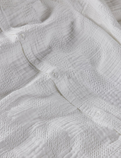 Housse de couette Kingsley en coton texturé