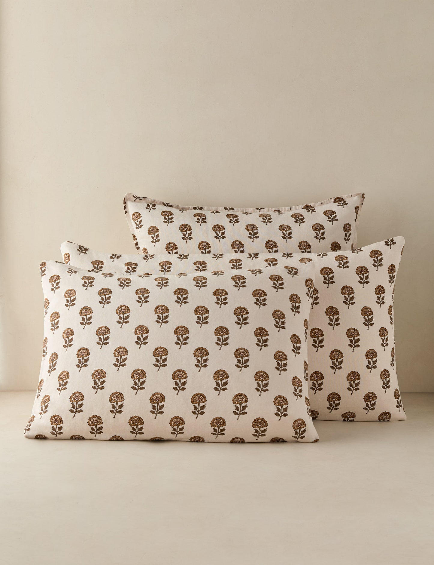 Taie d'oreiller Langford en lin et coton