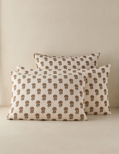 Taie d'oreiller Langford en lin et coton