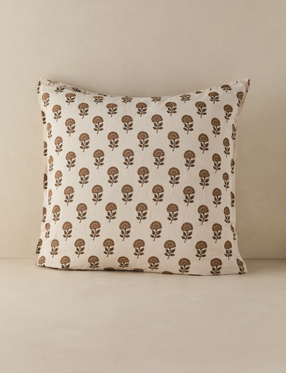 Taie d'oreiller Langford en lin et coton