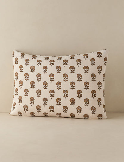 Taie d'oreiller Langford en lin et coton