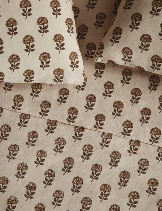 Ensemble de draps en lin et coton Langford