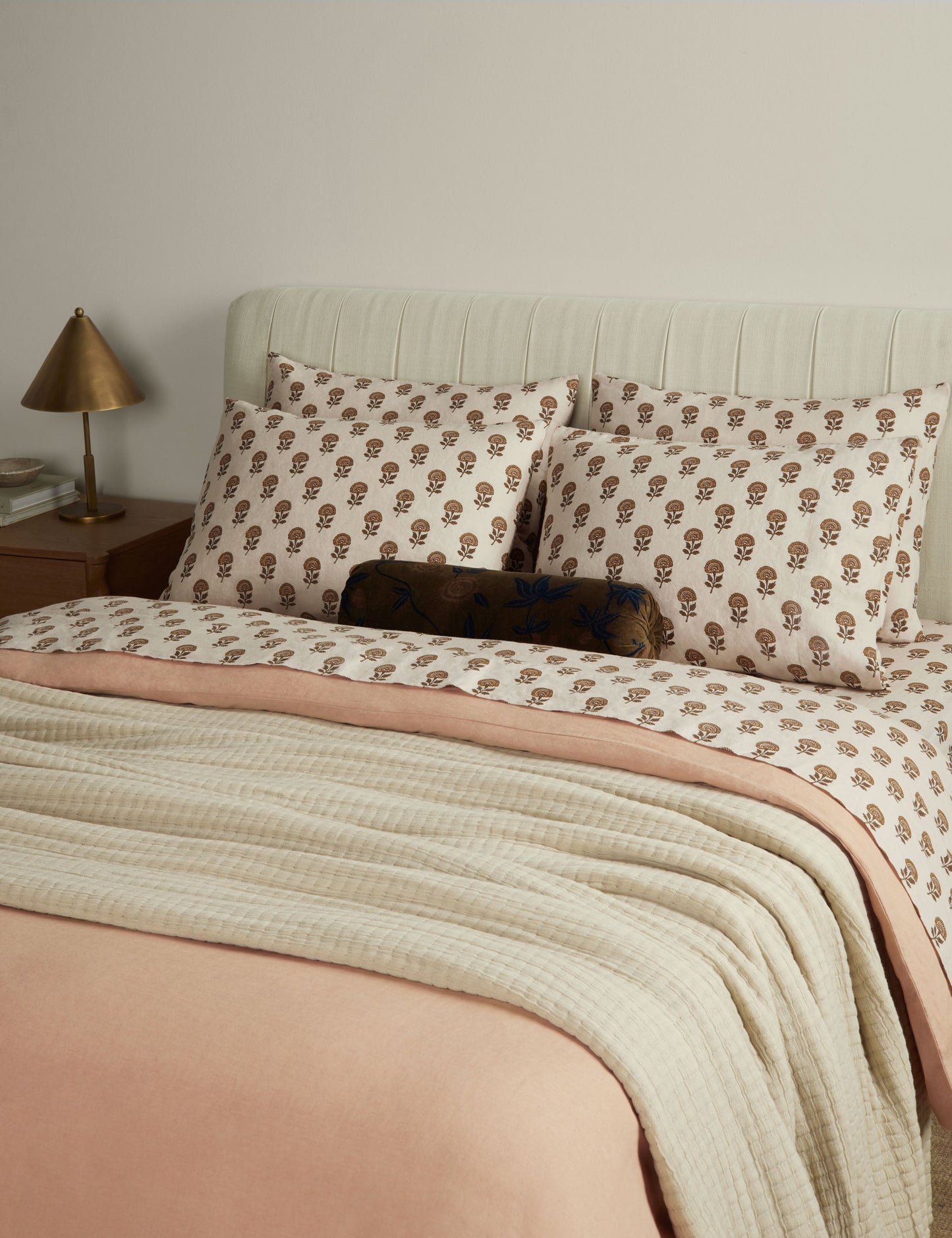 Ensemble de taies d'oreiller en lin et coton Langford