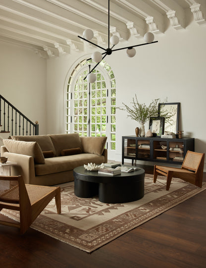 Coussin traversin en velours Sabine