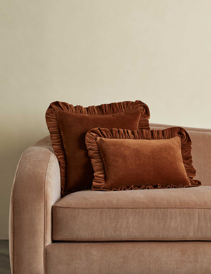 Oreiller en velours Mauree