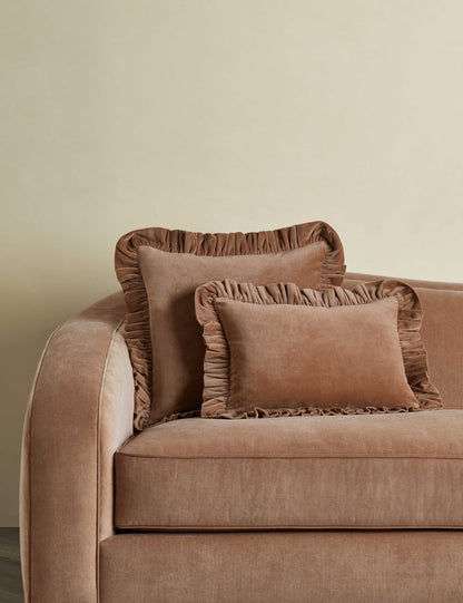 Oreiller en velours Mauree