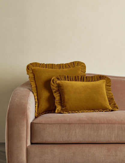 Oreiller en velours Mauree