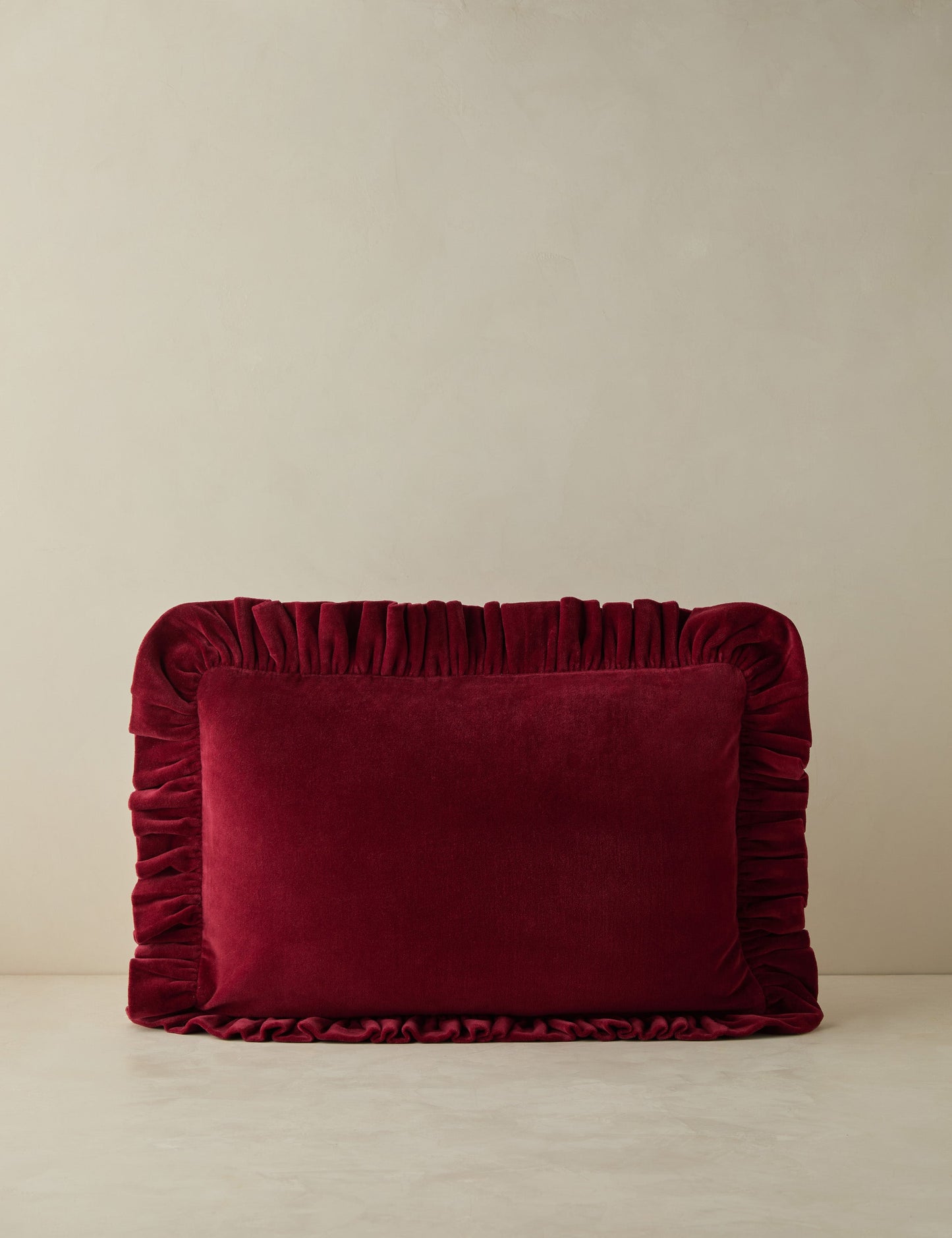 Oreiller en velours Mauree