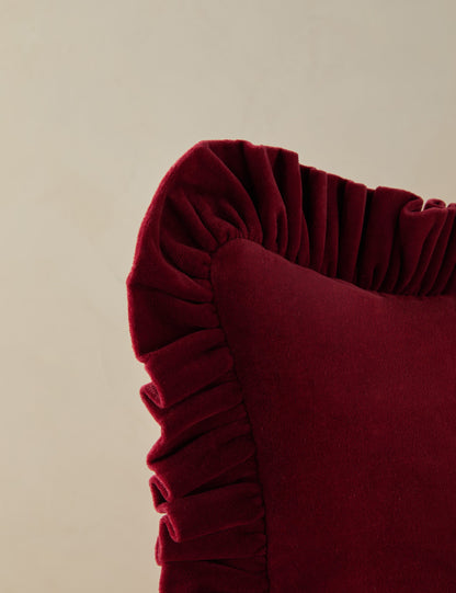 Oreiller en velours Mauree