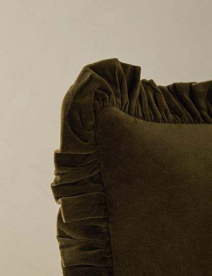 Oreiller en velours Mauree