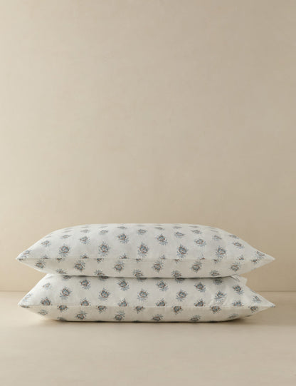 Taie d'oreiller en lin et coton Montréal (ensemble de 2)