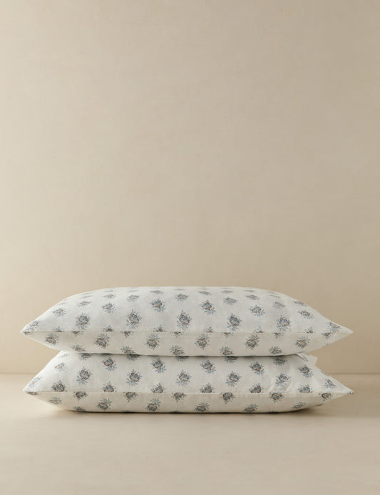 Taie d'oreiller en lin et coton Montréal (ensemble de 2)