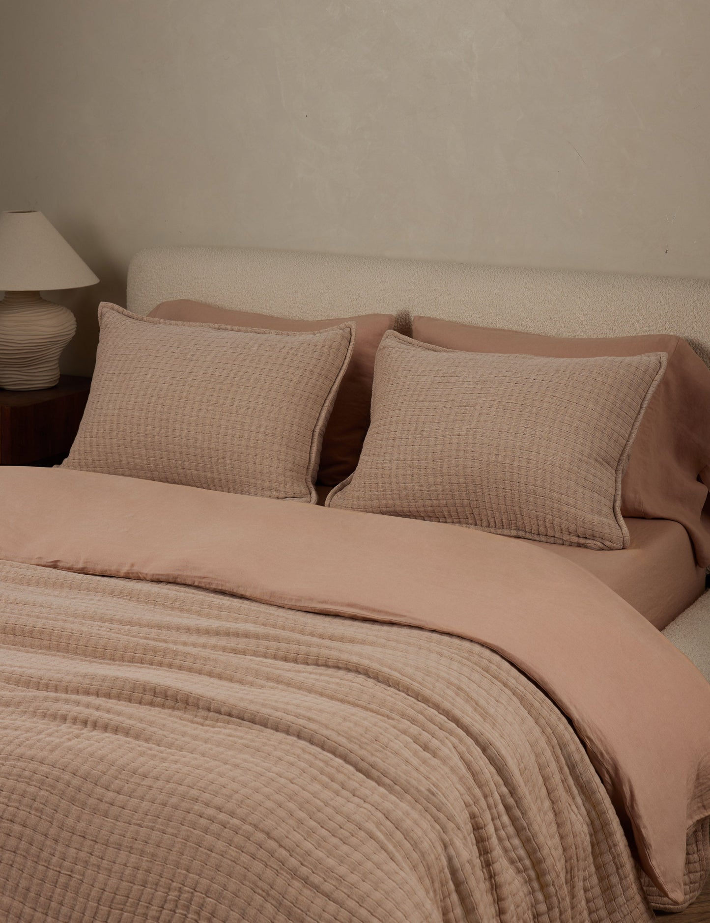 Taie d'oreiller matelassée en coton Somerset