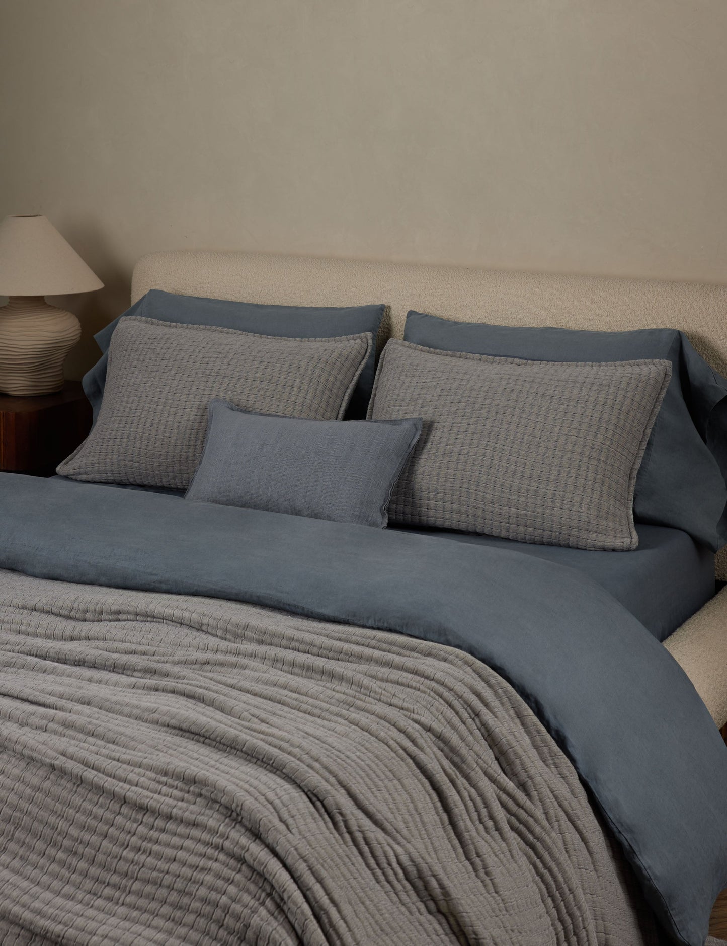 Taie d'oreiller matelassée en coton Somerset