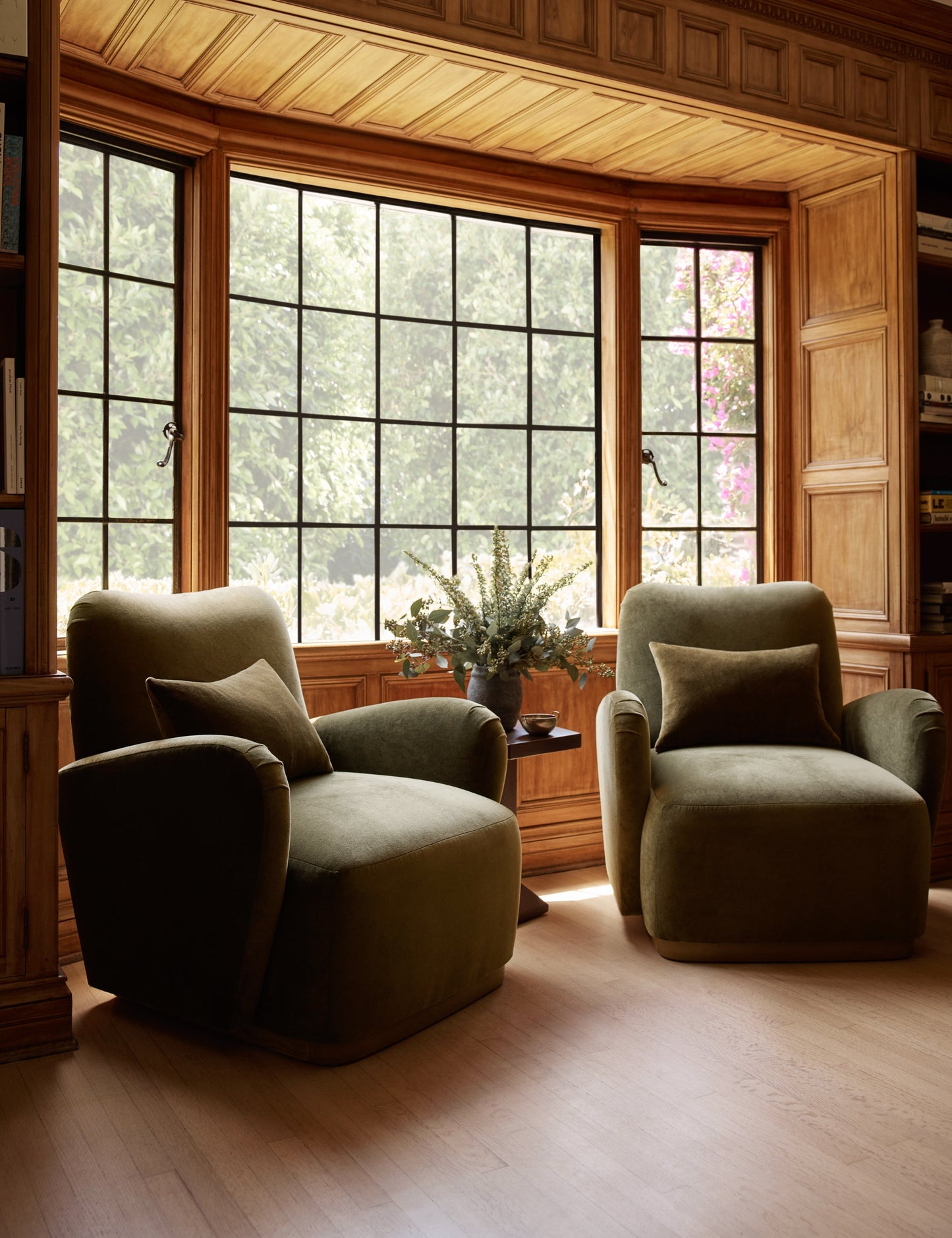 Oreiller en velours Charlotte