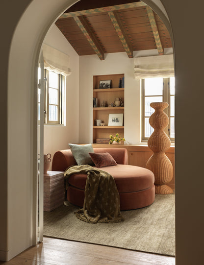 Plaid Fania en lin et coton