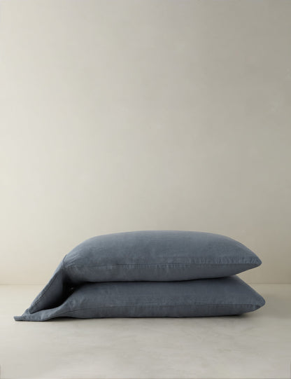 Taies d'oreiller Melia en lin européen® (lot de 2)