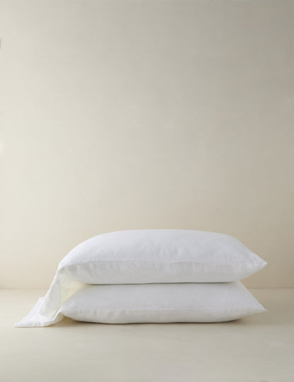 Taies d'oreiller Melia en lin européen® (lot de 2)