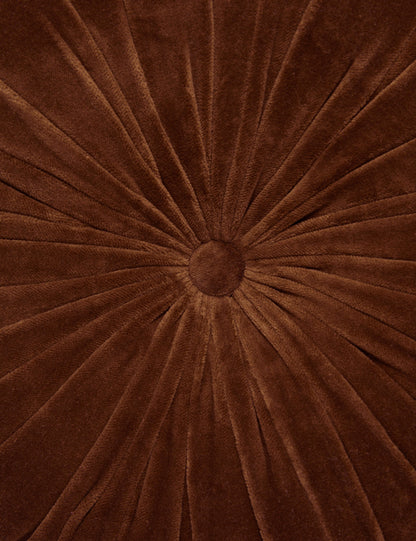 Coussin rond en velours Monroe