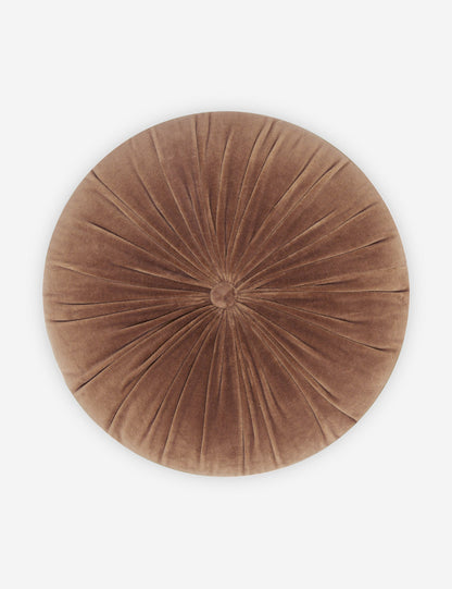 Coussin rond en velours Monroe