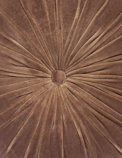 Coussin rond en velours Monroe