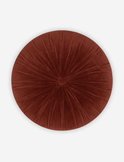Coussin rond en velours Monroe