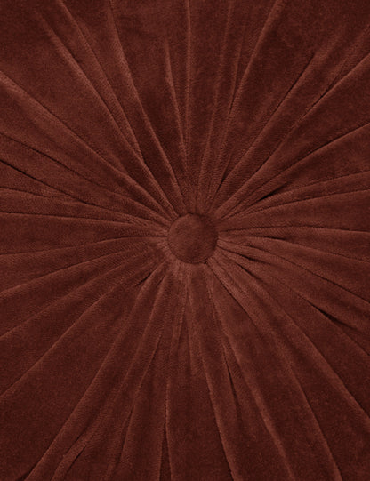 Coussin rond en velours Monroe