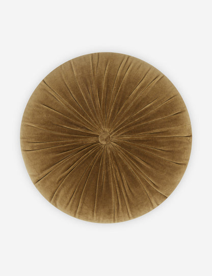 Coussin rond en velours Monroe