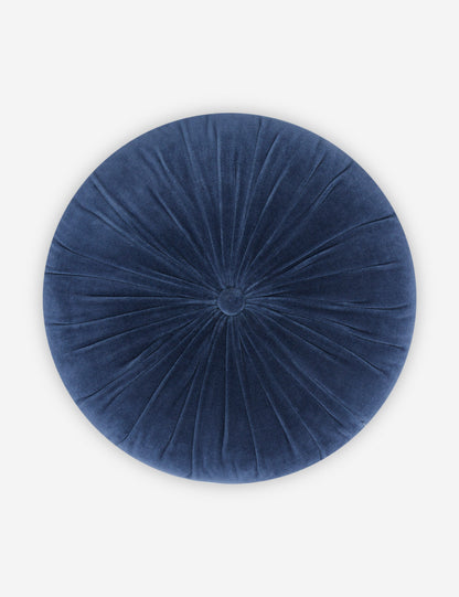 Coussin rond en velours Monroe