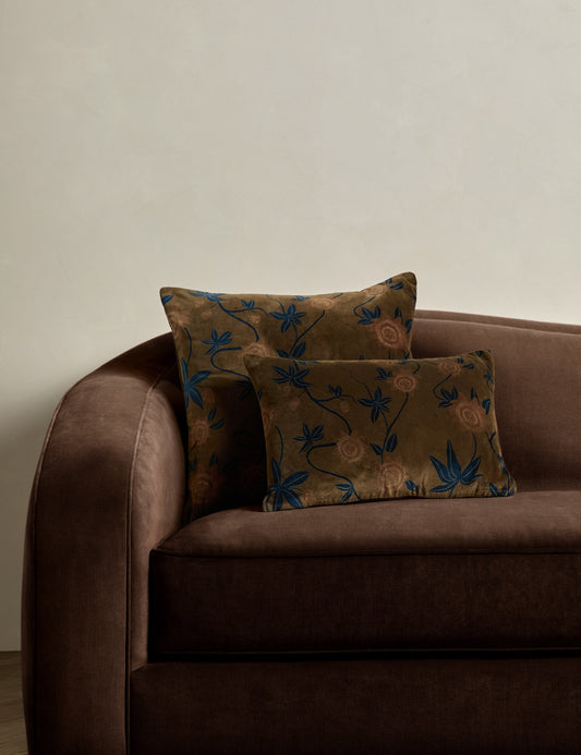 Oreiller en velours Royce