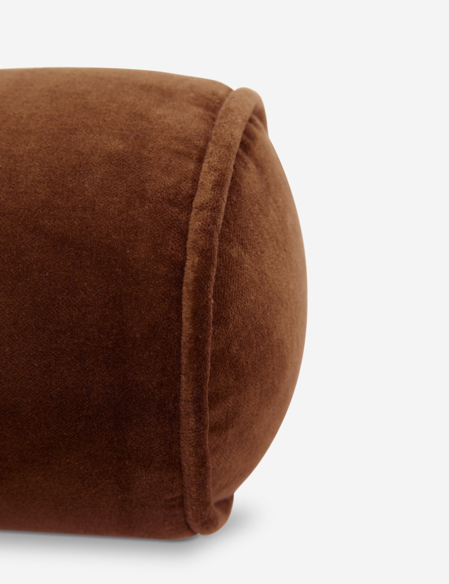 Coussin traversin en velours Sabine