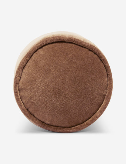 Coussin traversin en velours Sabine