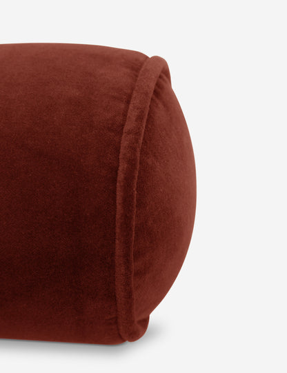 Coussin traversin en velours Sabine