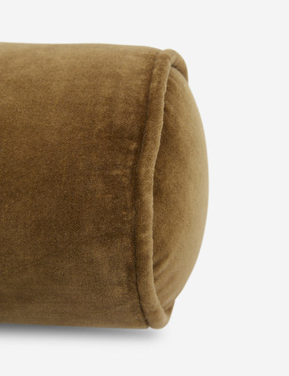 Coussin traversin en velours Sabine