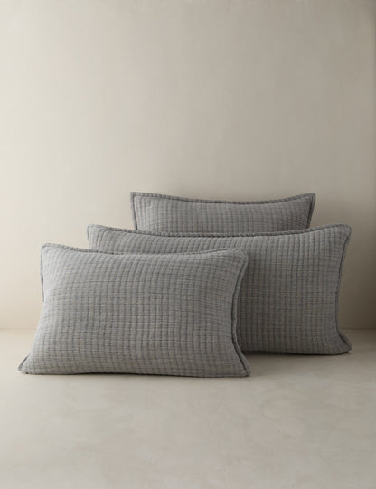 Taie d'oreiller matelassée en coton Somerset