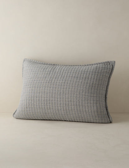 Taie d'oreiller matelassée en coton Somerset