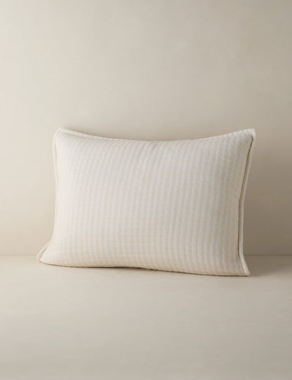 Taie d'oreiller matelassée en coton Somerset