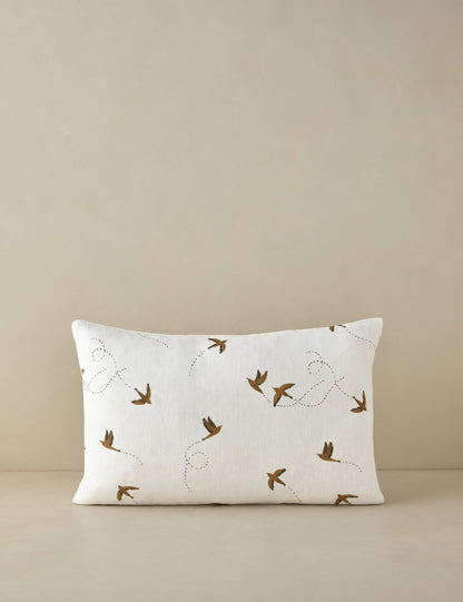 Coussin en lin Sparrow de Rylee + Cru