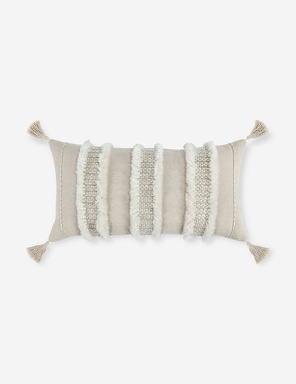 Coussin lombaire Bardo, 35,5 x 66 cm, ivoire