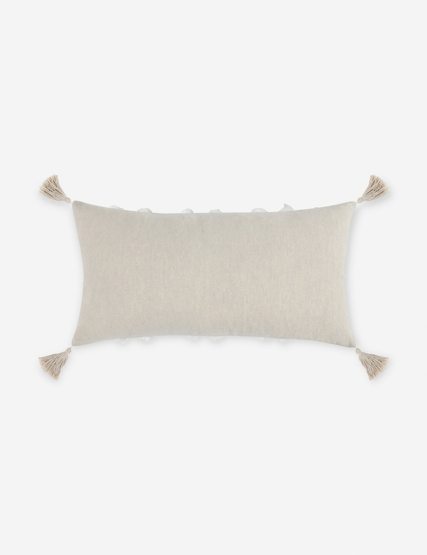 Coussin lombaire Bardo, 35,5 x 66 cm, ivoire