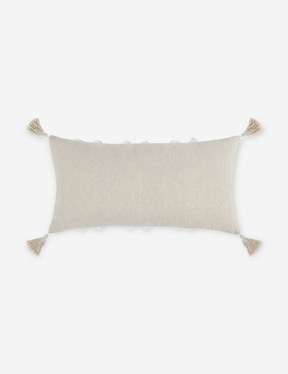 Coussin lombaire Bardo, 35,5 x 66 cm, ivoire