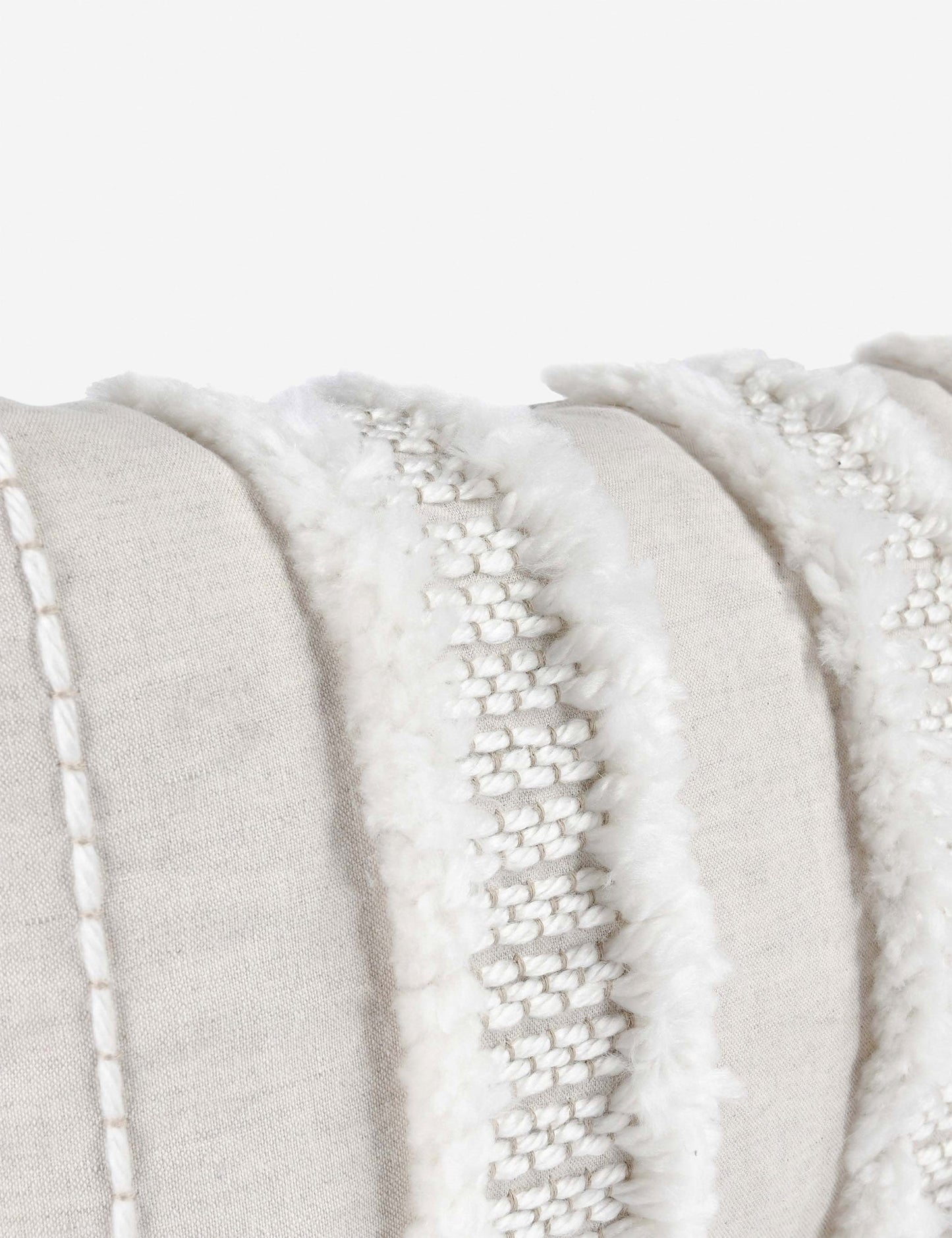 Coussin lombaire Bardo, 35,5 x 66 cm, ivoire