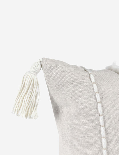 Coussin lombaire Bardo, 35,5 x 66 cm, ivoire