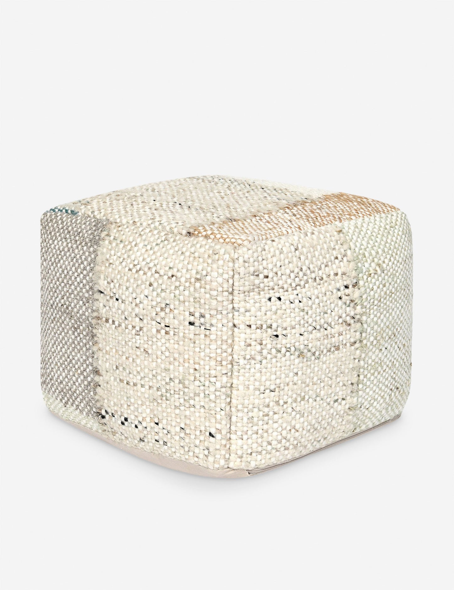 Pouf carré en timbre