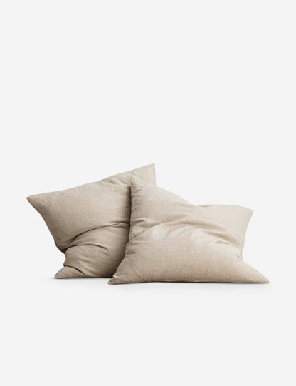 Taies d'oreiller européennes en lin (lot de 2) de Cultiver